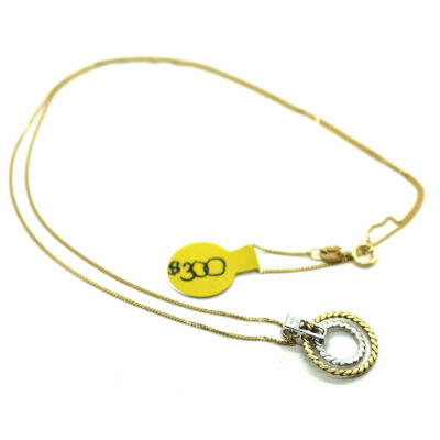 10kt Two-Tone Necklace & Pendant