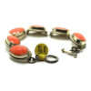 Silver Bracelet w/ Carnelian